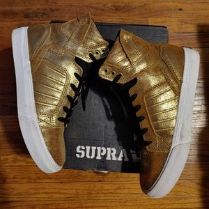 Supra Skytop Gold Black white Muska size 4
